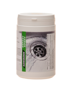 Prášek Sanidenn odpady, sifony